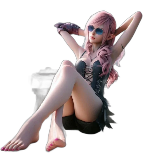 dress, concept art, 3d render, fantasy art, pixel art, pastel, dark, woman transparent PNG cut-out