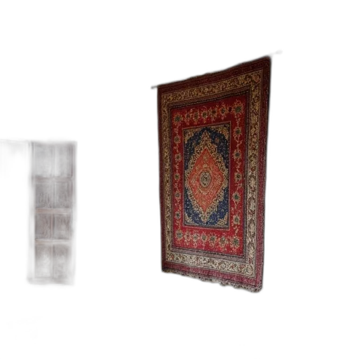 furniture, sword, 3d render, traditional, moroccan, rug, displayed, museum transparent PNG cut-out