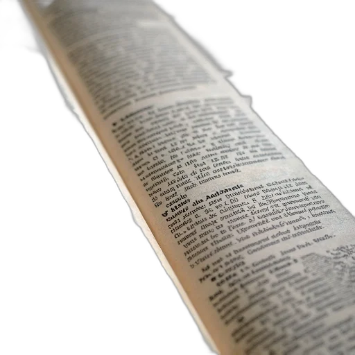 sword, staff, weapon, furniture, close-up, view, newspaper, page transparent PNG cut-out