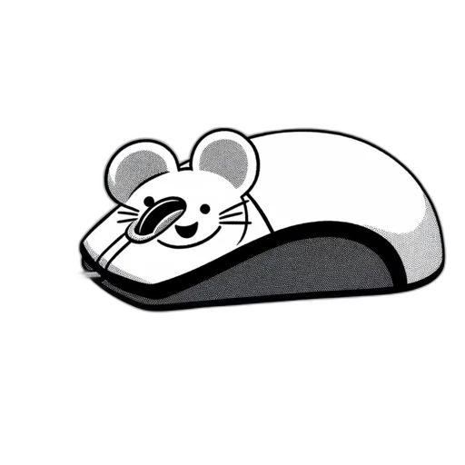 hat, animal, creature, cartoon, concept art, 3d render, pixel art, monochrome transparent PNG cut-out