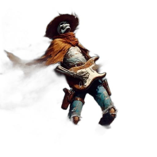sword, mask, weapon, staff, concept art, fantasy art, 3d render, watercolor transparent PNG cut-out