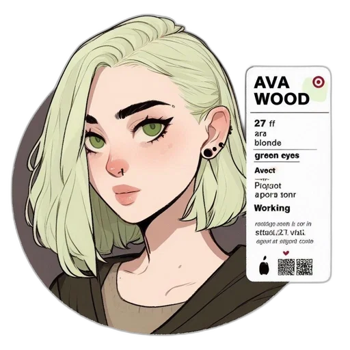 jacket, face, staff, jewelry, pixel art, cartoon, anime, concept art transparent PNG cut-out
