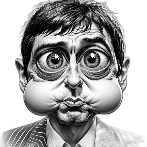 face, mask, cartoon, comic book art, pencil sketch, photorealistic, monochrome, cartoonish transparent PNG cut-out
