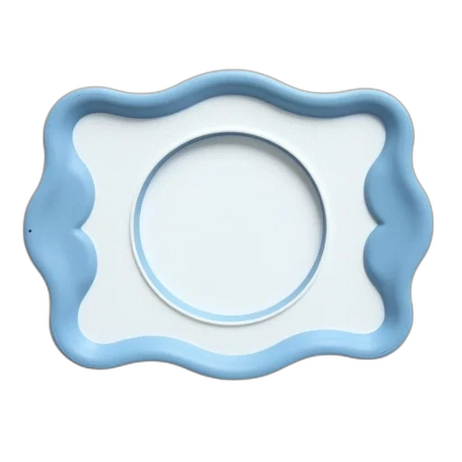 jewelry, food, furniture, crown, 3d render, blue, pastel, white transparent PNG cut-out