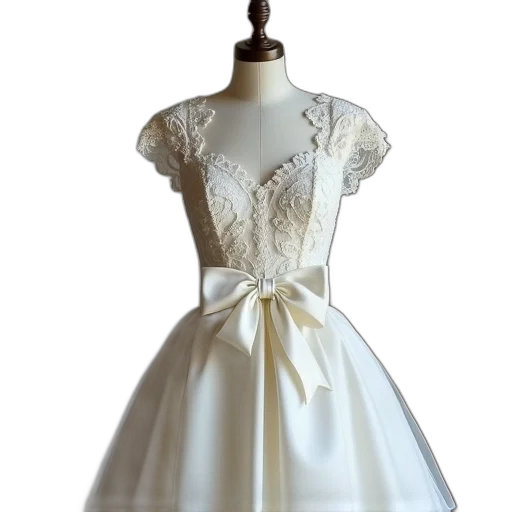 dress, crown, 3d render, photorealistic, wedding, cap, sleeve, neck transparent PNG cut-out