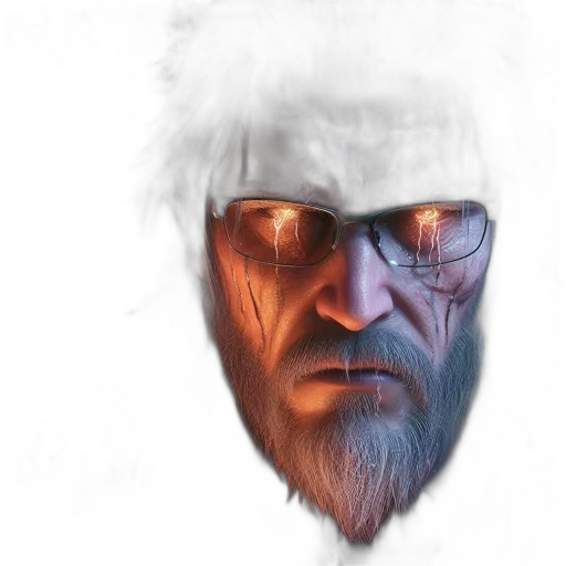 face, mask, staff, concept art, fantasy art, photorealistic, cyberpunk, older transparent PNG cut-out