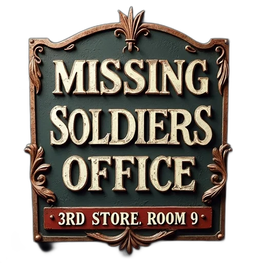 3d render, concept art, vintage-style, sign, ornate, lettering, decorative, elements transparent PNG cut-out