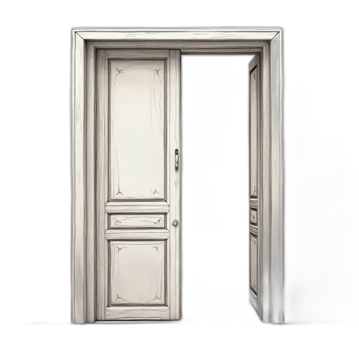 furniture, 3d render, photorealistic, monochrome transparent PNG cut-out