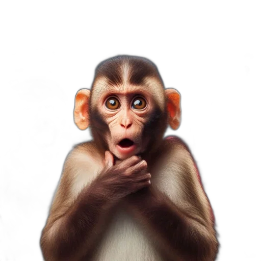 animal, staff, face, creature, photorealistic, 3d render, concept art, three transparent PNG cut-out