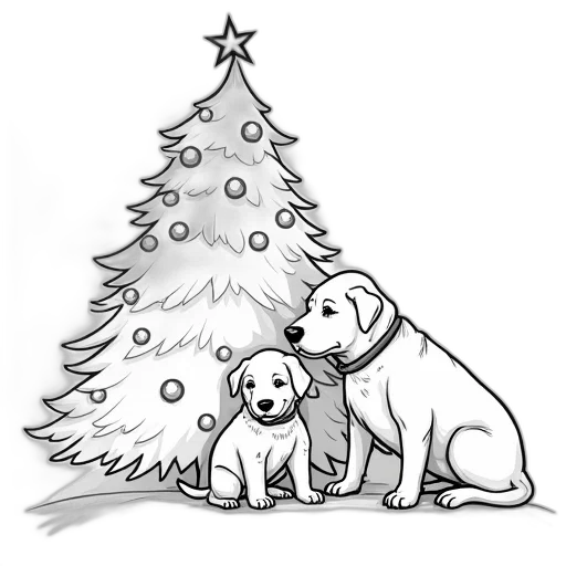 pencil sketch, photorealistic, concept art, puppy transparent PNG cut-out