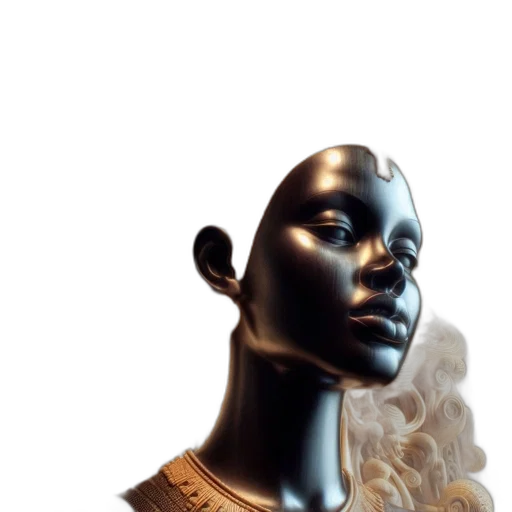 face, mask, crown, jewelry, 3d render, concept art, photorealistic, fantasy art transparent PNG cut-out