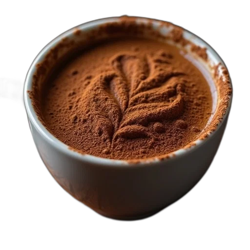 food, crown, photorealistic, head, cup, coffee, cocoa, powder transparent PNG cut-out