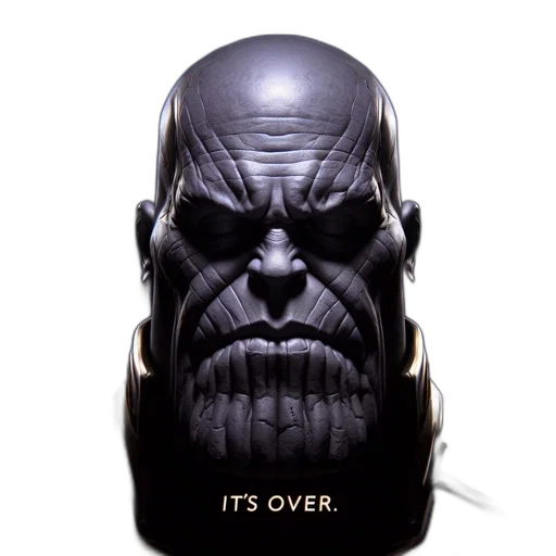 mask, face, crown, hat, comic book art, concept art, 3d render, photorealistic transparent PNG cut-out