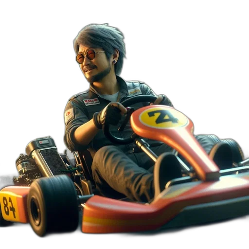 car, face, weapon, 3d render, concept art, photorealistic, cartoon, man transparent PNG cut-out
