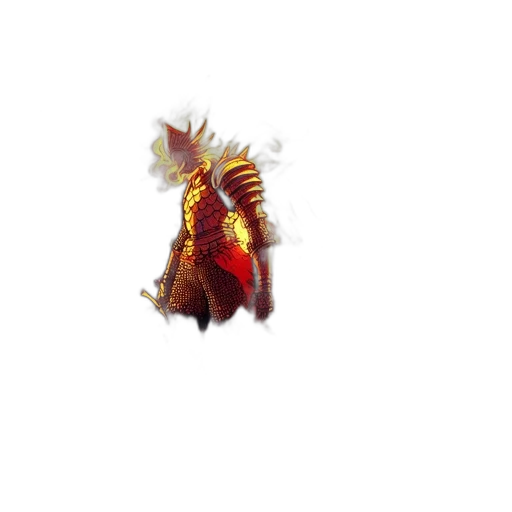 dragon, animal, creature, mask, concept art, fantasy art, pixel art, watercolor transparent PNG cut-out
