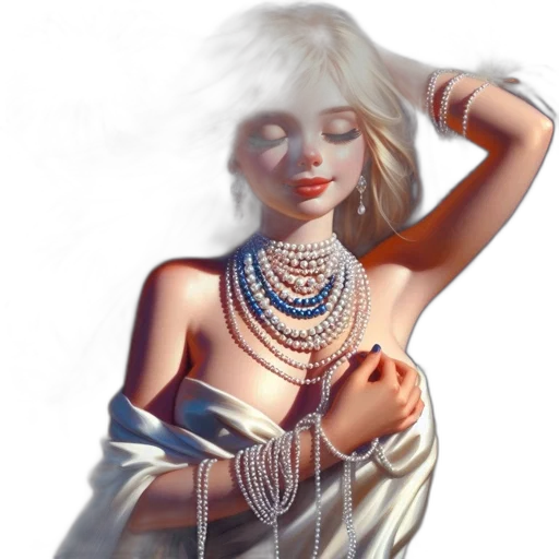 jewelry, dress, fantasy art, concept art, photorealistic, pixel art, neon lights, pastel transparent PNG cut-out