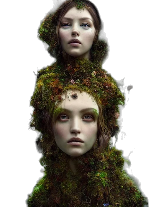 crown, face, creature, hair transparent PNG cut-out