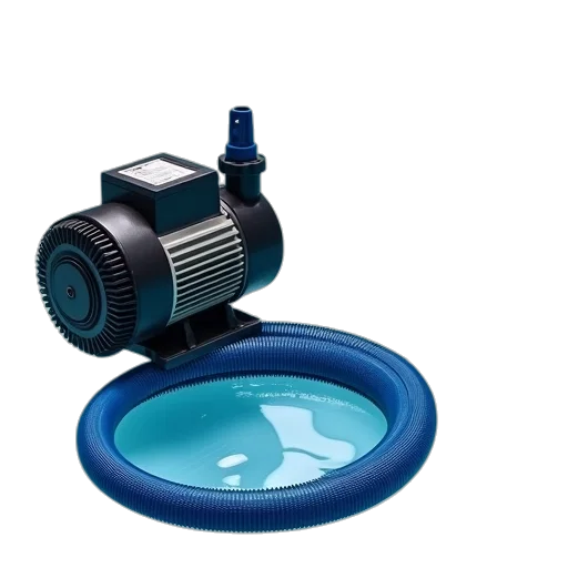 3d render, underwater, blue, universal, pool, pump, kit, electric transparent PNG cut-out