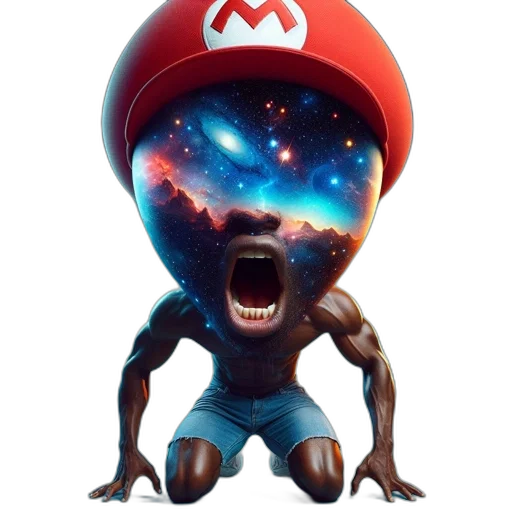 creature, mask, animal, face, concept art, 3d render, pixel art, fantasy art transparent PNG cut-out