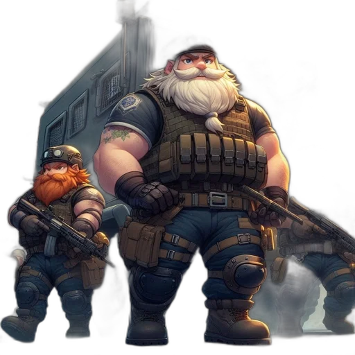 weapon, concept art, fantasy art, pixel art, 3d render, snow, armed, squad transparent PNG cut-out