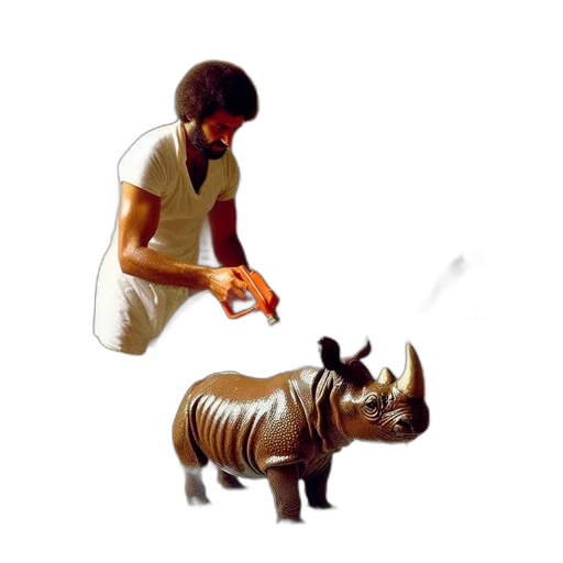 animal, photorealistic, 3d render, concept art, oil painting, fire, inside, vintage-styled transparent PNG cut-out
