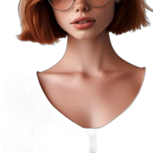 hair, face, mask, hat, photorealistic, 3d render, concept art, cartoon transparent PNG cut-out