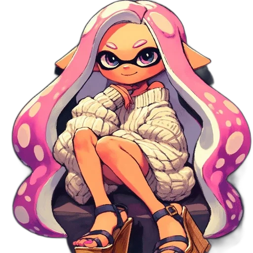 jacket, dress, animal, creature, pixel art, concept art, watercolor, anime transparent PNG cut-out