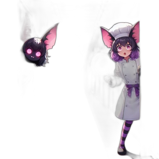 staff, mask, creature, robot, concept art, pixel art, anime, 3d render transparent PNG cut-out
