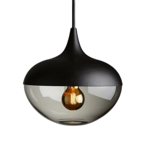 jewelry, 3d render, photorealistic, dark, monochrome, modern, glass, pendant transparent PNG cut-out