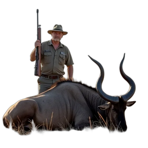 animal, weapon, staff, creature, concept art, man, standing, next transparent PNG cut-out
