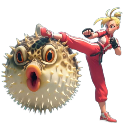 weapon, creature, animal, concept art, 3d render, animated, woman, red transparent PNG cut-out
