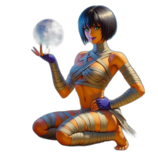 staff, robot, fantasy art, concept art, pixel art, comic book art, outer space, blue transparent PNG cut-out
