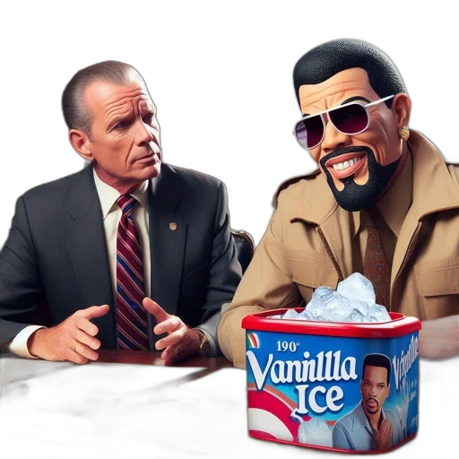 food, concept art, photorealistic, vaporwave, 3d render, two, men, interact transparent PNG cut-out