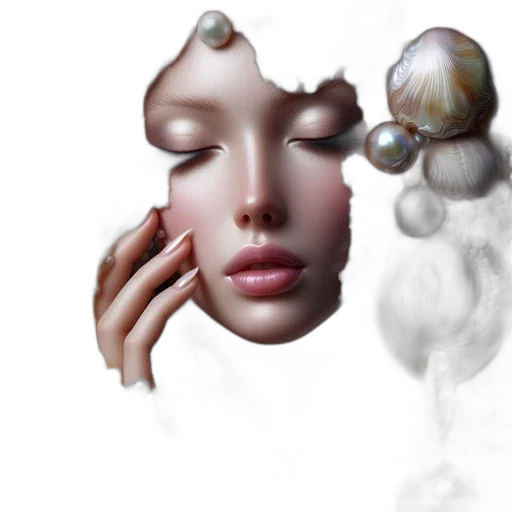 mask, face, jewelry, creature, photorealistic, concept art, 3d render, fantasy art transparent PNG cut-out