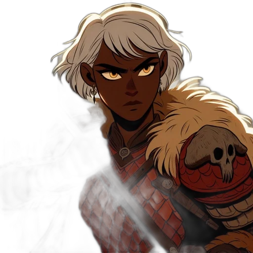 weapon, concept art, fantasy art, comic book art, pixel art, red, dark, earth tones transparent PNG cut-out
