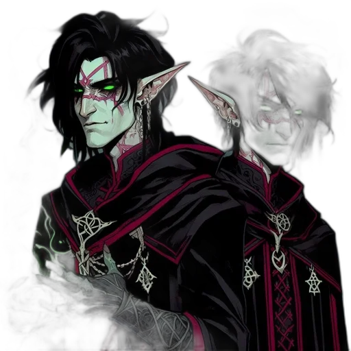 staff, mask, dragon, fantasy art, concept art, pixel art, comic book art, dark transparent PNG cut-out