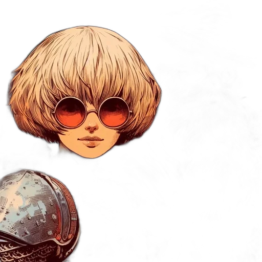 mask, face, hair, hat, concept art, comic book art, watercolor, fantasy art transparent PNG cut-out