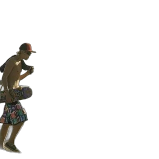 hat, concept art, 3d render, beach, underwater, young, man, red transparent PNG cut-out