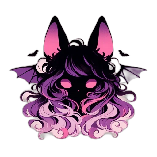 mask, creature, hair, dragon, pixel art, fantasy art, concept art, watercolor transparent PNG cut-out