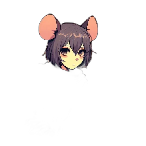 mask, face, animal, creature, anime, pixel art, cartoon, 3d render transparent PNG cut-out