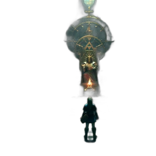 jewelry, staff, umbrella, sword, concept art, 3d render, pixel art, fantasy art transparent PNG cut-out