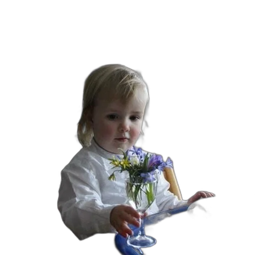 flower, staff, face, dress transparent PNG cut-out
