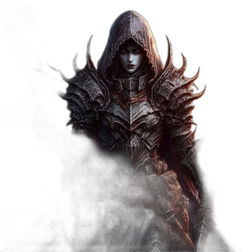 sword, face, weapon, mask, fantasy art, concept art, pixel art, comic book art transparent PNG cut-out