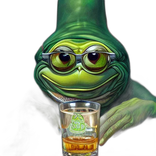 bottle, face, creature, staff transparent PNG cut-out