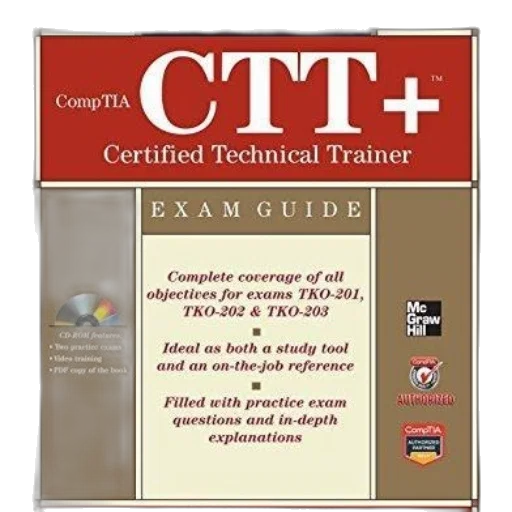 book, cover, comptia, ctt, certified, technical, trainer, exam transparent PNG cut-out