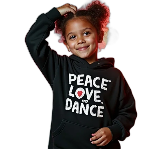 jacket, peace, love, dance, kids, hoodie transparent PNG cut-out