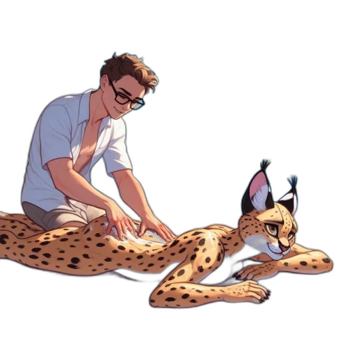 animal, staff, creature, concept art, cartoon, pixel art, comic book art, fire transparent PNG cut-out