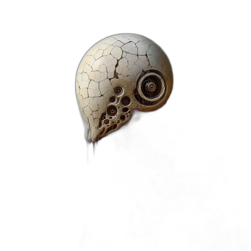 mask, jewelry, creature, weapon, concept art, fantasy art, 3d render, photorealistic transparent PNG cut-out