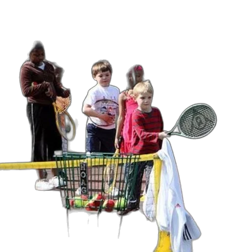 staff, weapon, children, playing, tennis, court, green, net transparent PNG cut-out