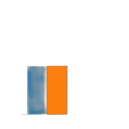 pixel art, 3d render, blue, colorful, monochrome, pastel, bar, chart transparent PNG cut-out